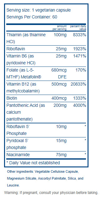 B Complex 60 caps Vital Nutrients