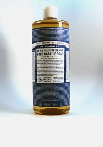Castile Peppermint Soap 32 oz ,Organic soap, body wash, liquid soap, peppermint soap