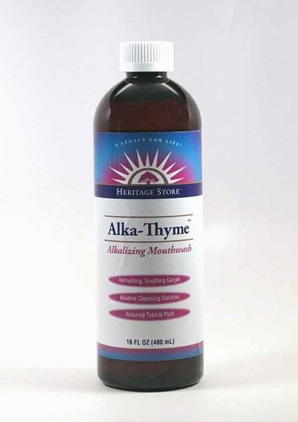 Alka Thyme, The Heritage Store, Mouthwash,  oral care, dental hygiene, dentures, bad breath, eliminates morning breath