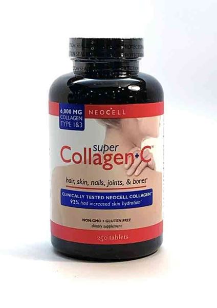 Collagen +C 250 Tabs ,Skin, thicker hair, stronger nails, healthier joints, anti-aging, ligament, tendons, collagen, super collagen, NeoCell