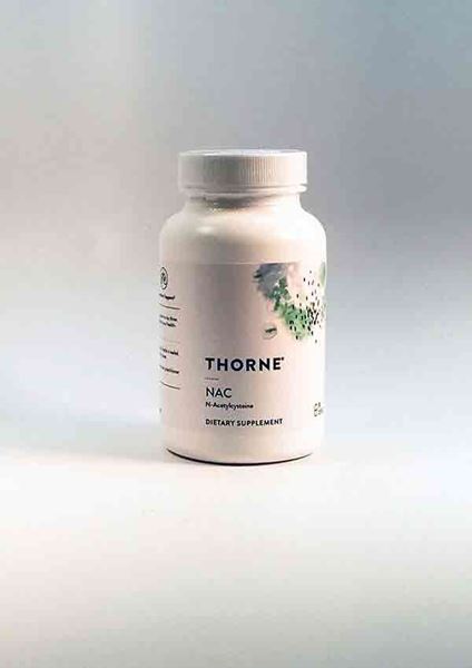 Liver detoxification supplement NAC manufactured by Thorne Research