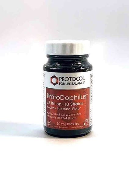 ProtoDophilus 25 Billion Capsules, Protocol for Life, Probiotics, gastrointestinal, good bacteria, immune support, reduce gas, bloating, digestion