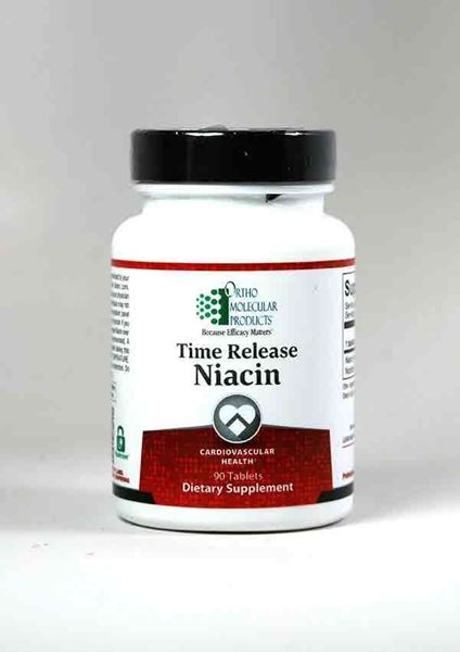 Ortho Molecular Products ,Ortho Molecular Products, Niacin, Time Released Niacin, cholesterol, cardiovascular health, blood lipid levels, B Vitamins