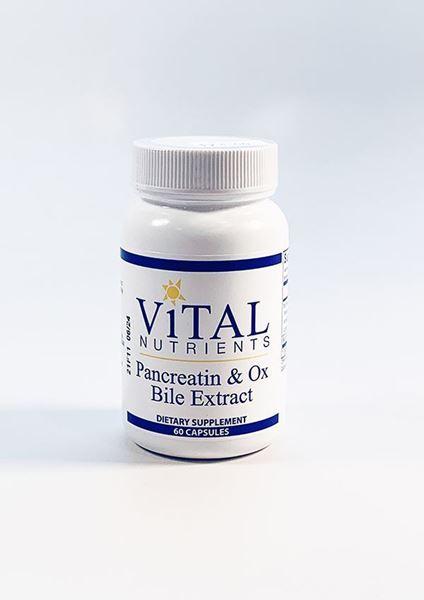Supplement Pancreatin & Ox Bile manufactured by Vital Nutrients and sold by Dr Adrian MD