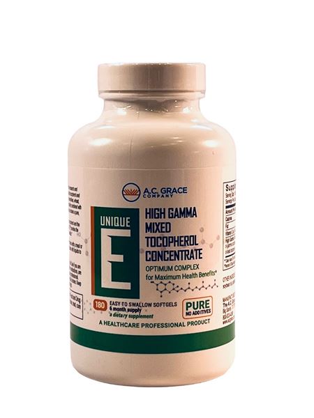 A.C. Grace UNIQUE E Mixed Tocopherols 180 Softgels