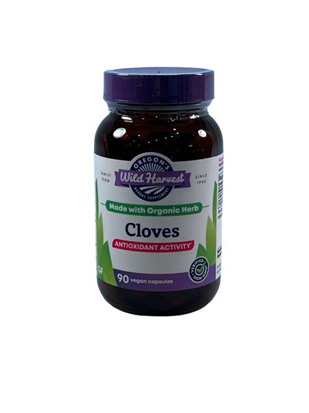 Cloves organic 90 capsules antioxidant health supplement, slows oxidation