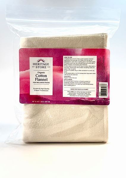 Cotton Flannel Organic Cloth 13" x 15", Heritage Products - Dr Adrian MD