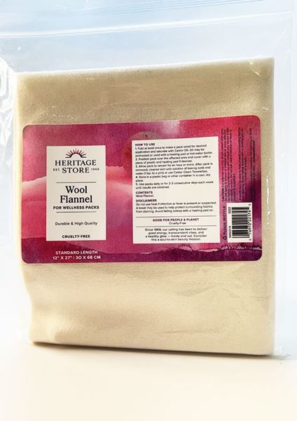 Wool Flannel 12 x 27 ,Heritage Store, Wool Flannel Cloth, unbleached wool flannel